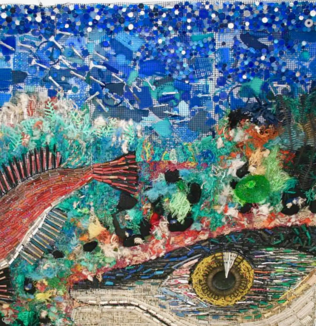 Trawler trash - plastic ocean waste oceans plastics pollution trawler trash litter unsustainable fishing net waste fishermans kisses