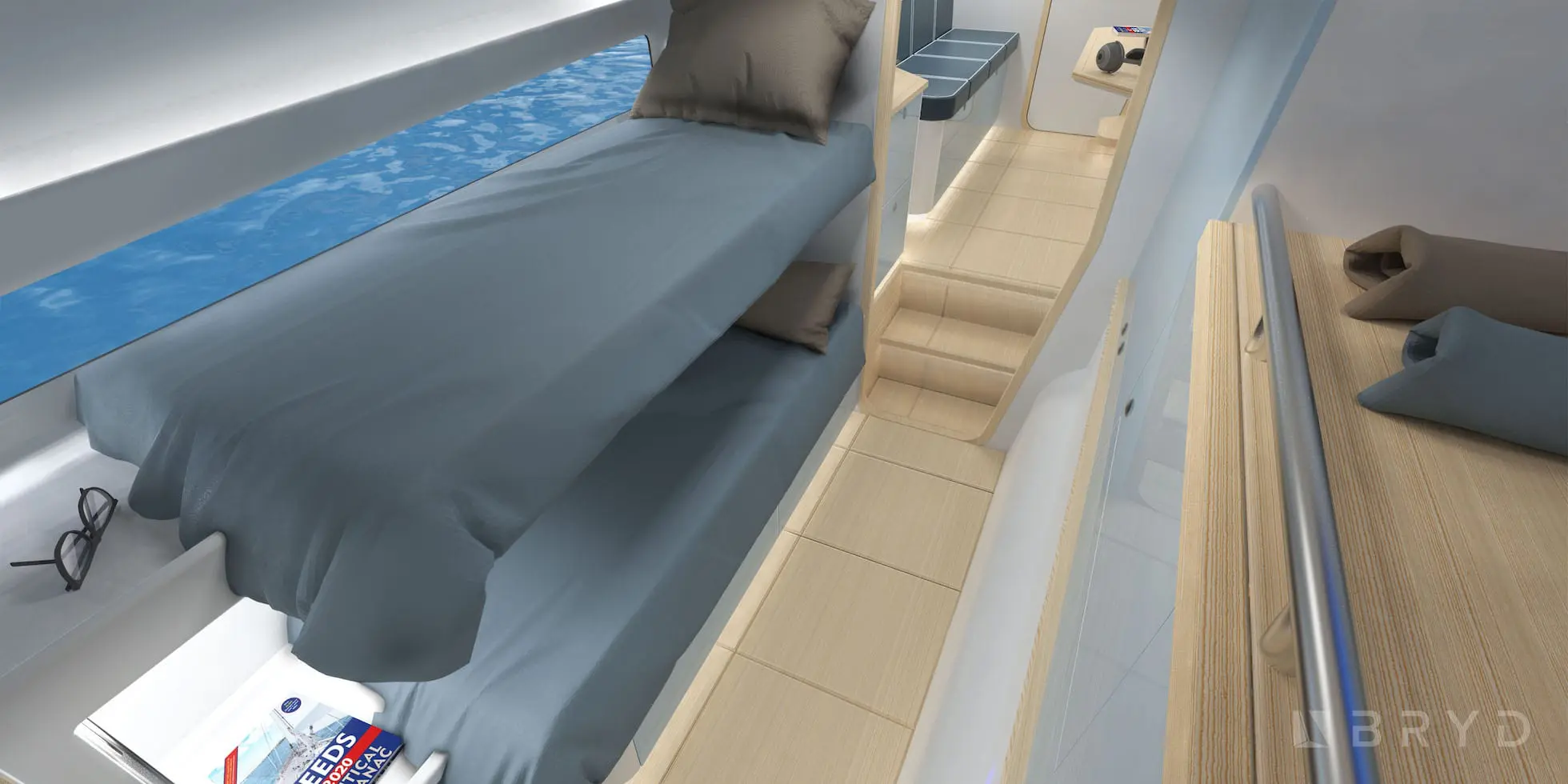D1895 cabin option Dazcat 1895 fast comfortable safe cruising racing carbon lightweight catamaran
