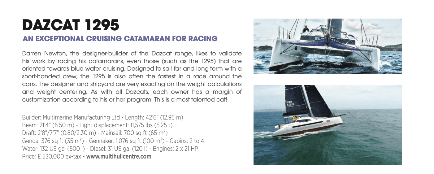 Dazcat 1295 in multihulls world buyers guide