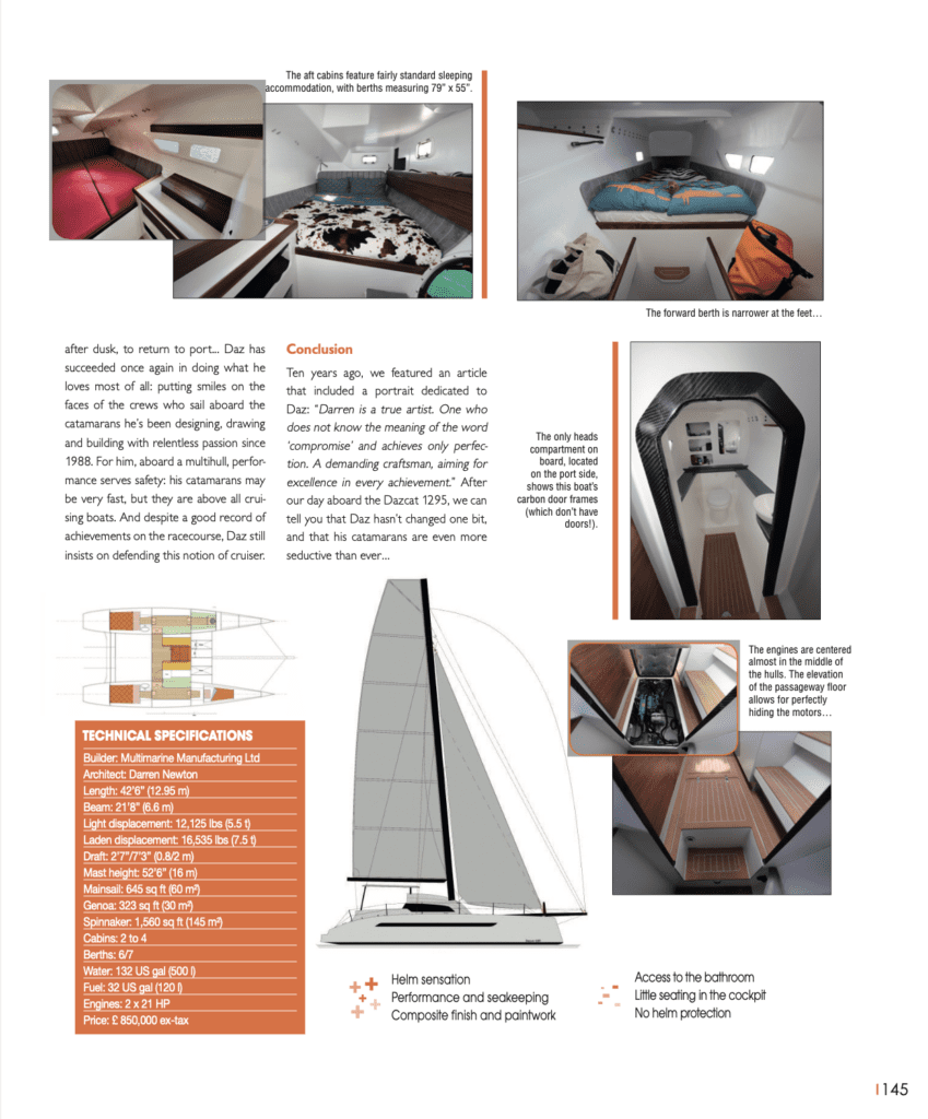 Multihulls World Dazcat 1295 boat test report 2022