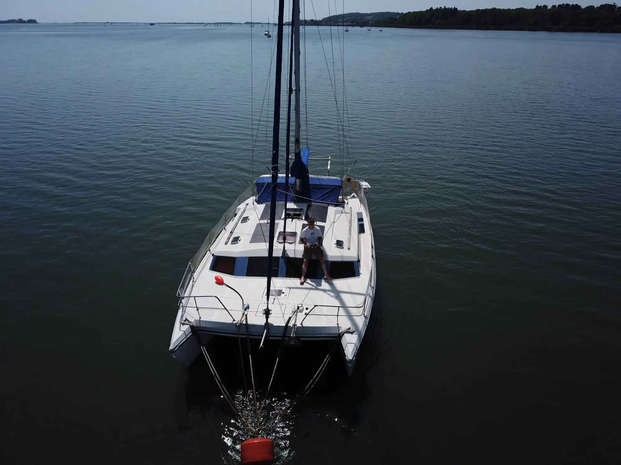 Prout snowgoose elite 37 for sale Prout Snowgoose elite 37 view from above at mooring