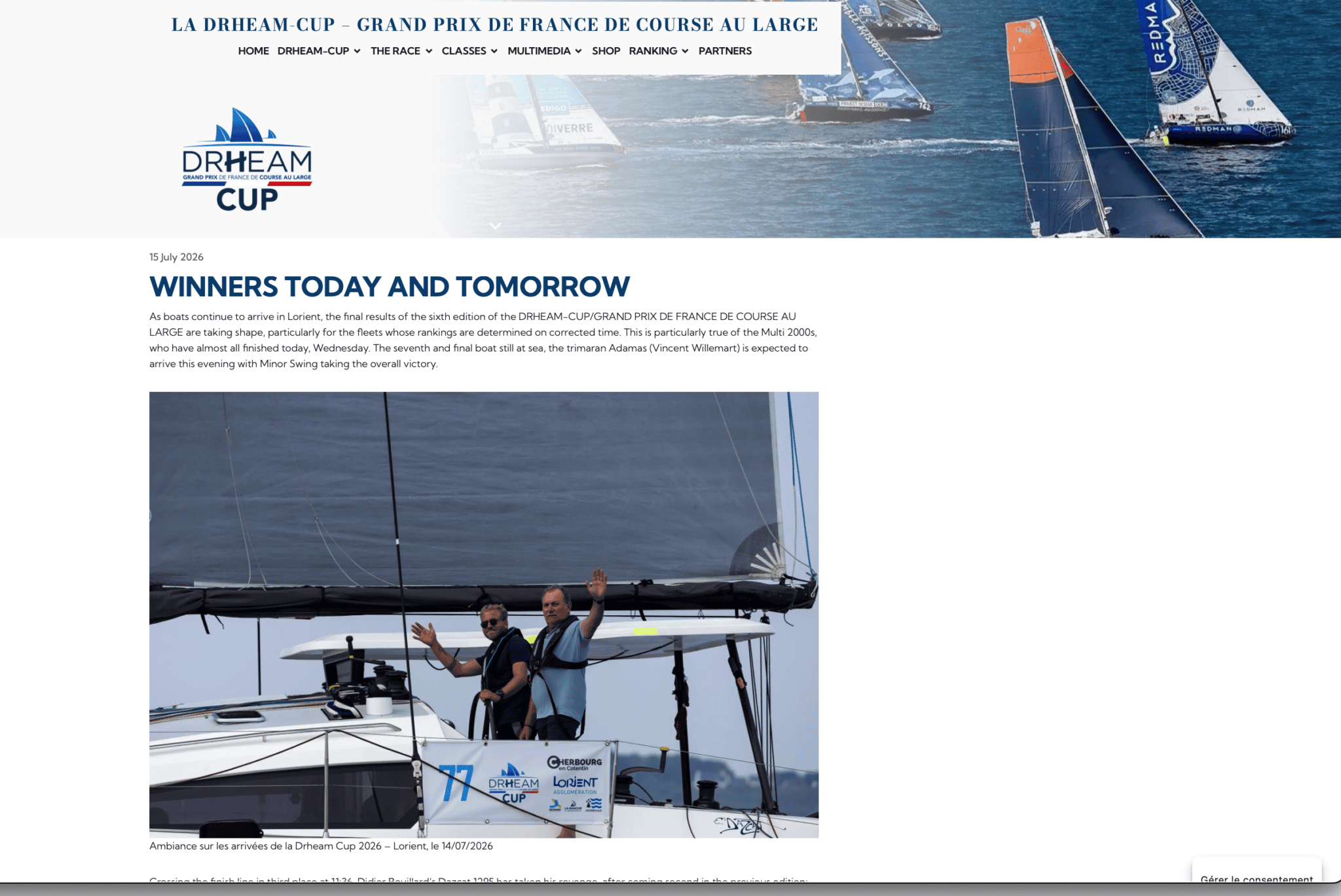 Dazcat 1295 Minor Swing wins Drheam Cup Article