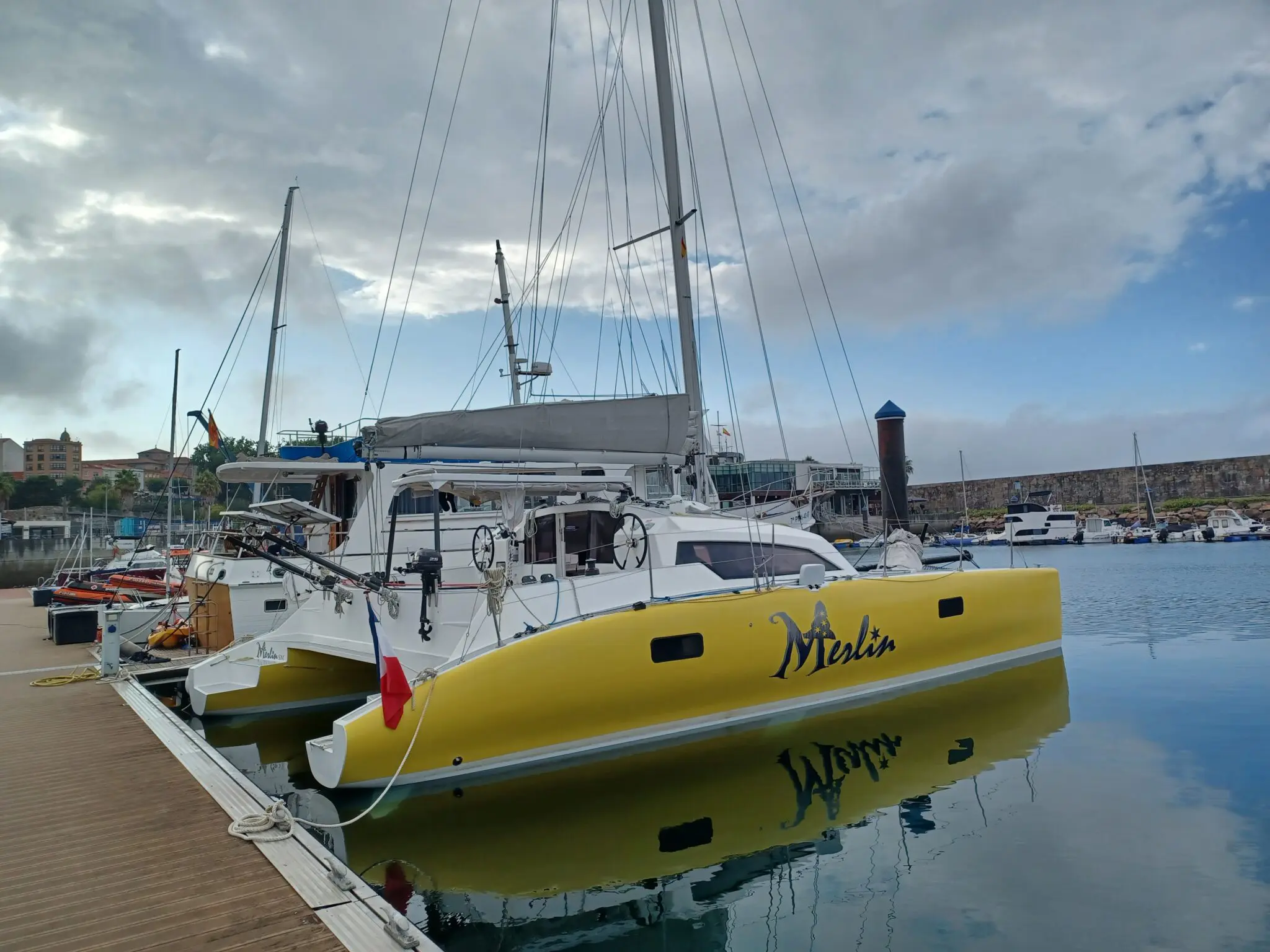 Marina Coruna Merlin moored at Marina Coruna