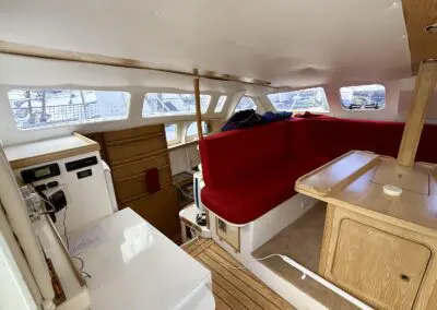 Woods Transit 11.6 'Echo' view of part of saloon and nav table