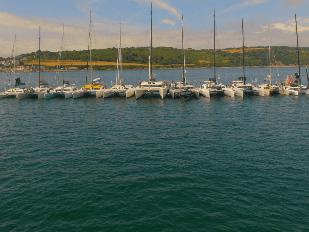Dazcat raft up 11 boats