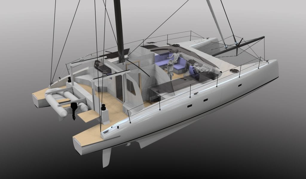 accessible dazcat 1495 catamaran wheelchair accessible sailing cruising multihull multimarine