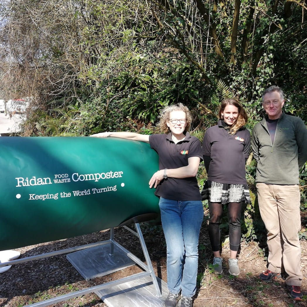 ridan composter arrives at the multihull centre sustainable communities ridden composter at the multihull centre