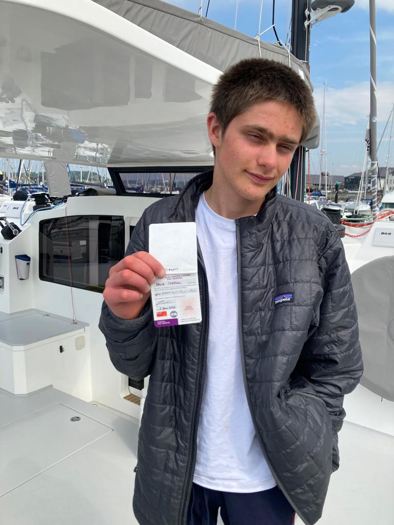 David gets his RYA Day Skipper Certificate